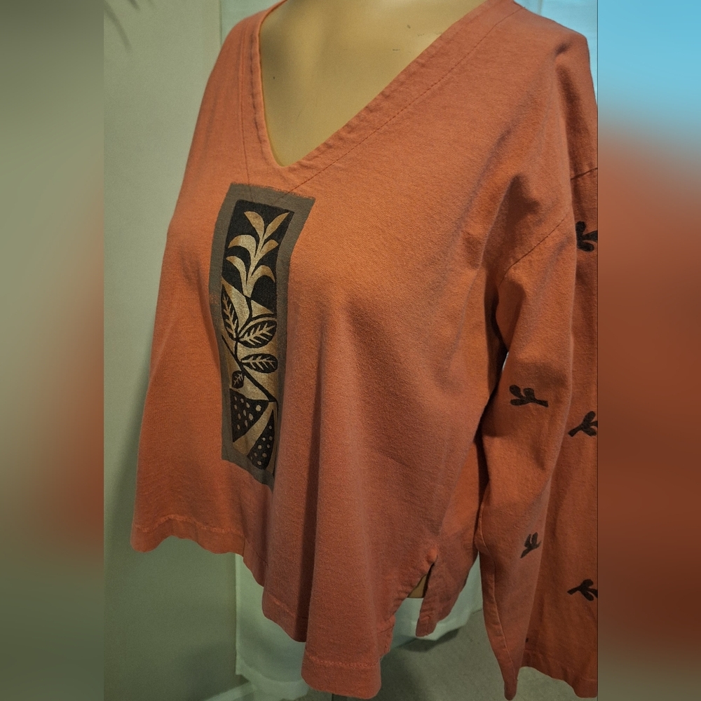 Ad Libs vintage Painted Top one size fits all